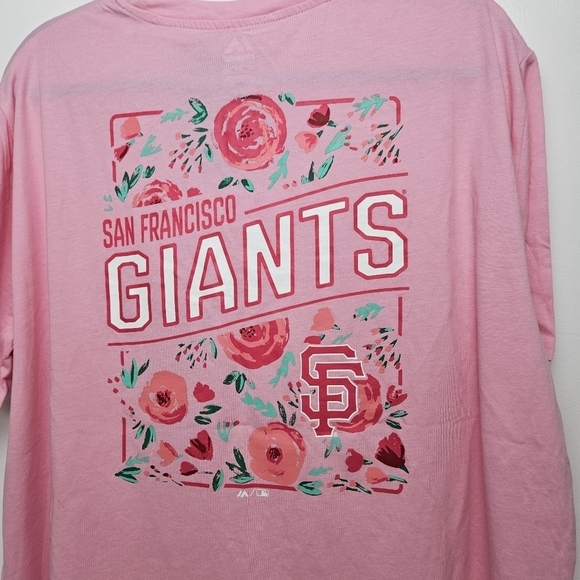 Pink San Francisco giants tshirt floral 2XL - Picture 7 of 11